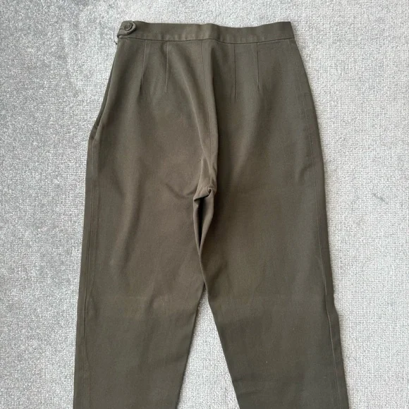Banana Republic Pants Womens 2 Green Stretch Cotton Straight Leg Slim Fit Career - Picture 10 of 11